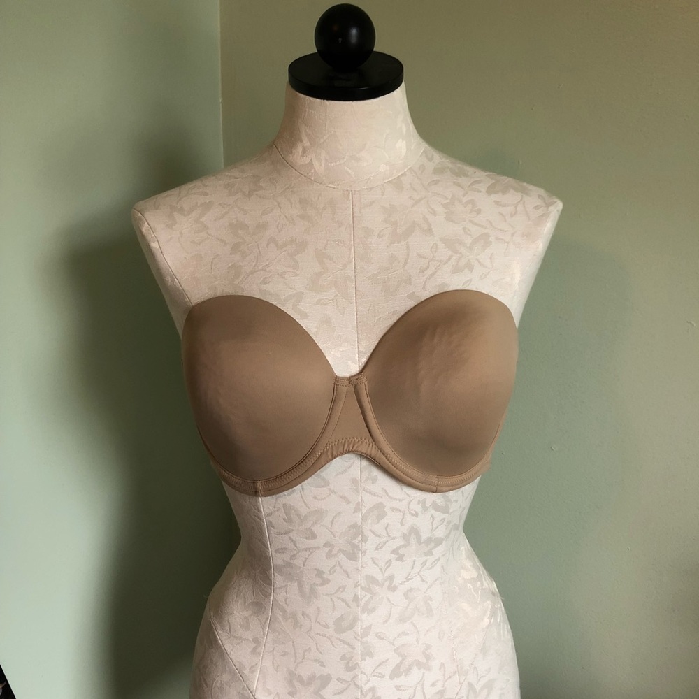 Nude Strapless Bra with Great Support